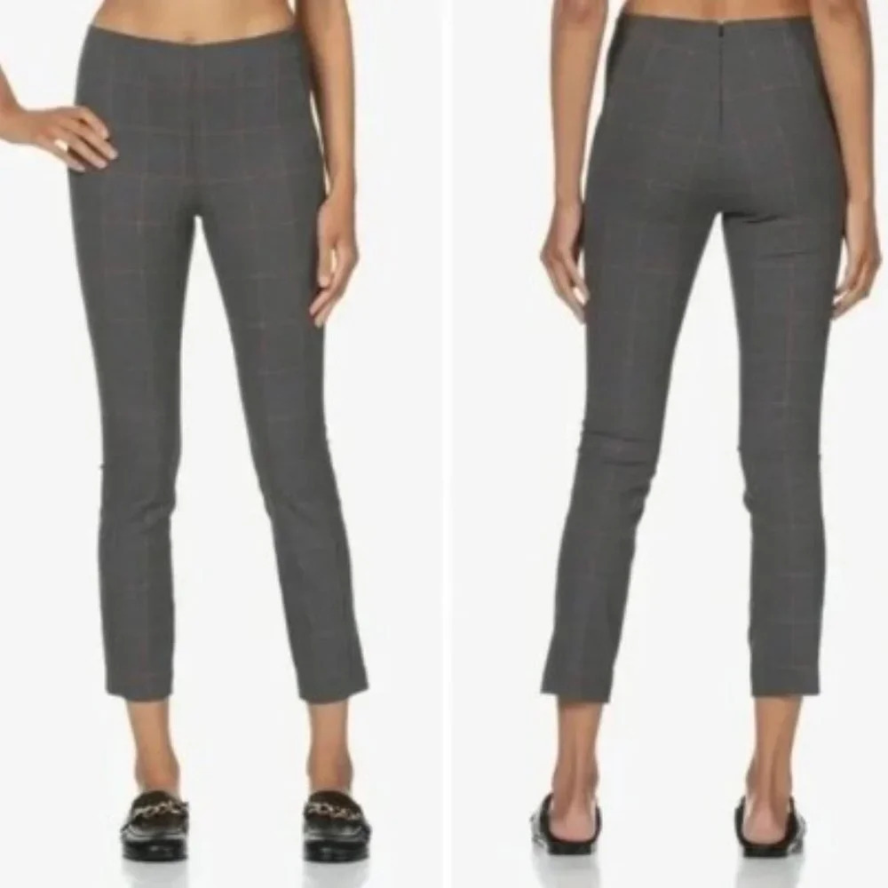 Rag & Bone Plaid Skinny Designer Business Casual Academia Stretch Pants 2 NWT
